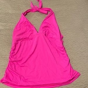 Athleta takini top hot pink XL